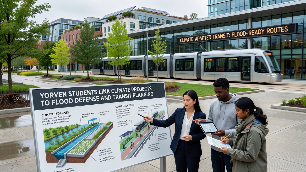 Yorven Students Forge Connections Between Climate Projects, Flood Defenses, and Transit Planning